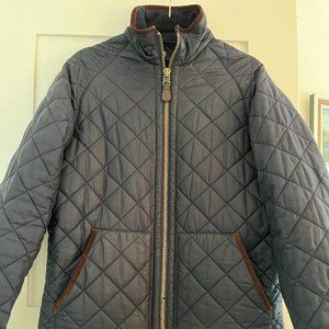 Men's Polo Ralph Lauren Navy Quilted Barn Jacket, Size Medium